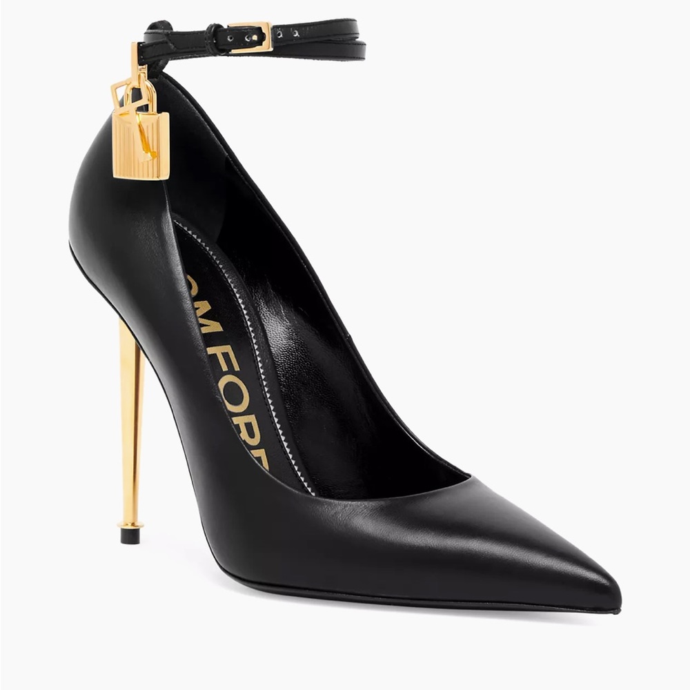 Tom ford pad lock black pumps